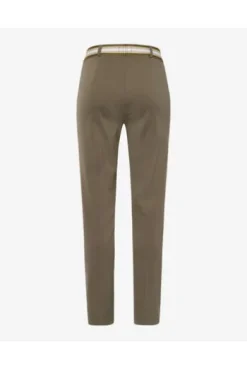 RAPHAELA BY BRAX Jersey-Hose Lillyth khaki in Cool Summer Qualität
