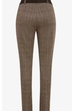 RAPHAELA BY BRAX Jersey-Hose Lillyth sand kariert Slim Fit