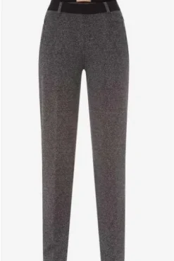 RAPHAELA BY BRAX Jersey-Hose Lillyth anthrazit gemustert Slim Fit
