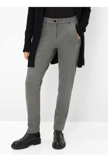 RAPHAELA BY BRAX Thermo-Jerseyhose Lillyth grey Slim Fit
