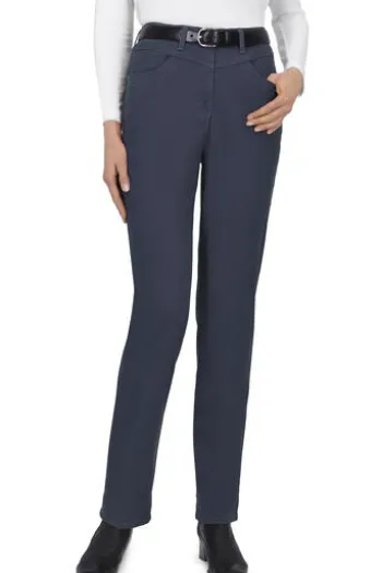 RAPHAELA BY BRAX Winter-Baumwoll-Hose Laura marine Slim Fit