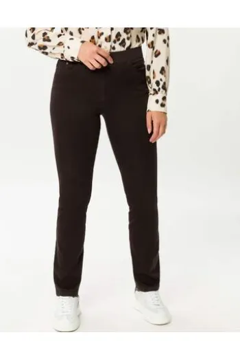 RAPHAELA BY BRAX Winter-Baumwoll-Hose Pamina darkbrown Slim Fit