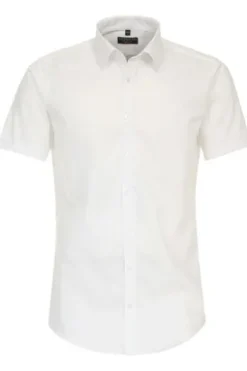 REDMOND Business Hemd weiss Slim Fit Kurzarm