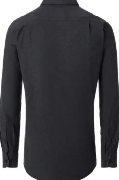 REDMOND Flanell Hemd anthrazit Comfort Fit Langarm