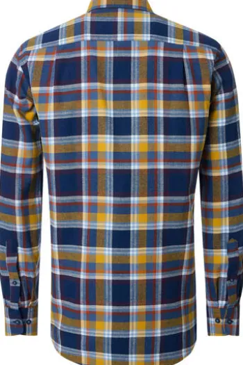 REDMOND Flanell Hemd Orange kariert