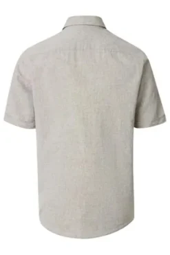 REDMOND Hemd beige Casual Fit Kurzarm