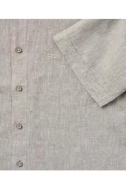 REDMOND Hemd beige Casual Fit Kurzarm