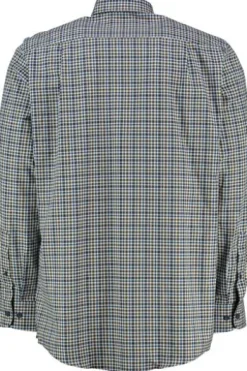 REDMOND Hemd braun kariert Comfort Fit Langarm Button-Down