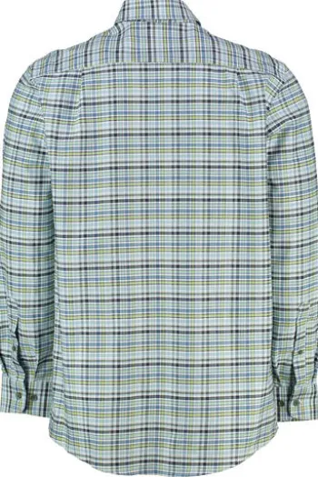 REDMOND Oxford Karo Hemd grün kariert Comfort Fit