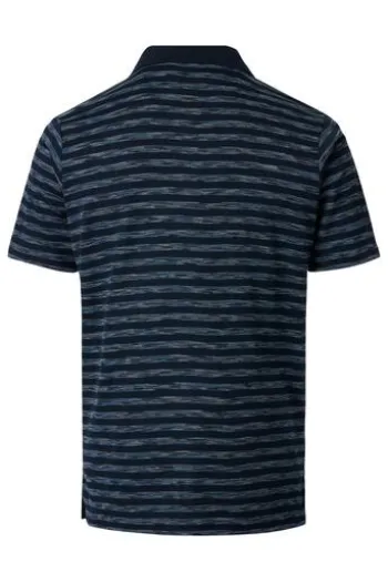 REDMOND Polo-Shirt blau gestreift