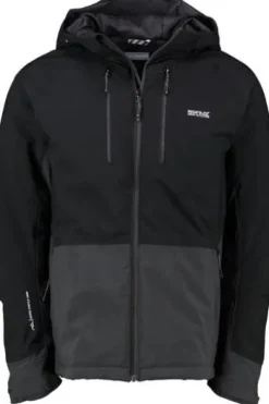 REGATTA Jacke Highton schwarz wasserdicht, atmungsaktiv