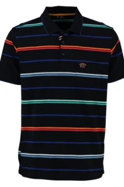 SAILING COMP Polo-Shirt marine gestreift