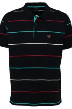 SAILING COMP Polo-Shirt navy gestreift