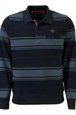 SAILING COMP Sweat-Shirt blau gestreift
