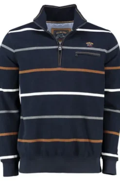 SAILING COMP Sweat-Shirt navy gestreift