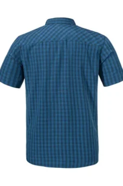 SCHOEFFEL CIRC Hemd Dalfoss blau gestreift UPF30
