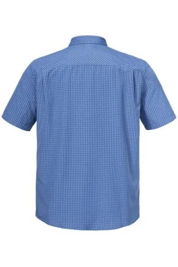 SCHOEFFEL Hemd Circ Dalfoss allure blue kariert Regular Fit
