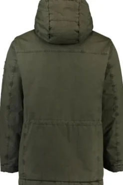 S4 JACKETS Parka mit Felleinsatz und abnehmbarer Kapuze oliv