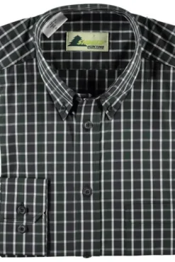 SKOGEN Hemd grün/ schwarz kariert Regular Fit