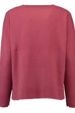 S.MARLON Cashmere Rundhals-Pullover himbeere