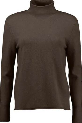 S.MARLON Stehbund Cashmere Pullover braun