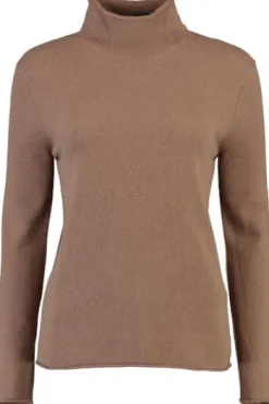 S.MARLON Stehbund- Pullover beige, flauschig, weichem Cashmere