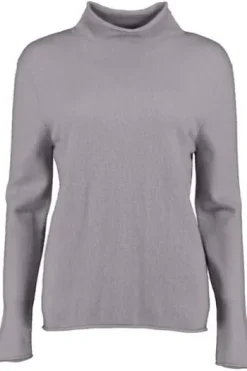 S.MARLON Stehkragen- Pullover grau aus hochwertigem Cashmere