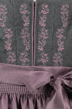 SPIETH & WENSKY Dirndl Ephyra Midi Grau-flieder