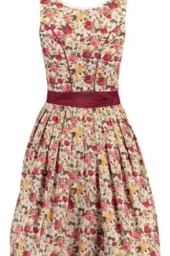 SPIETH&WENSKY Dirndl Gea rosa/dunkel rot