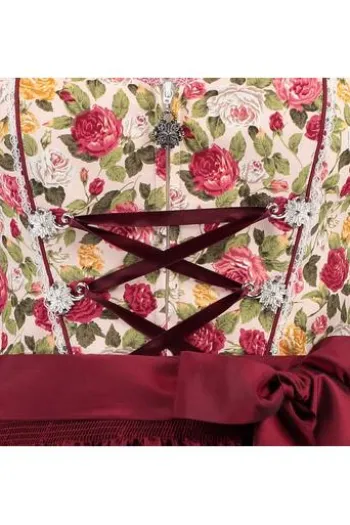 SPIETH&WENSKY Dirndl Gea rosa/dunkel rot