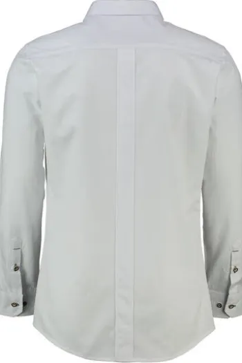 SPIETH & WENSKY Hemd Flachbach weiss/grün Slim Fit Langarm