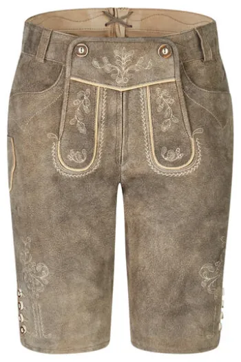 SPIETH & WENSKY Lederhose Karim beige in softem Ziegenvelour