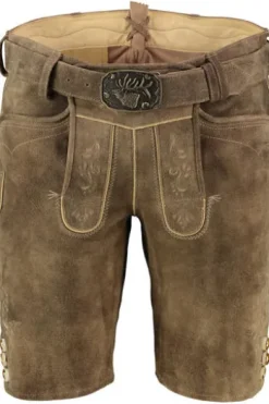 SPIETH & WENSKY Leder Shorts Rampoldi honey Ziegenleder