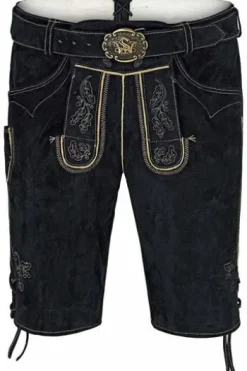 SPIETH & WENSKY Ledershorts Veit schwarz
