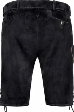 SPIETH & WENSKY Ledershorts Veit schwarz