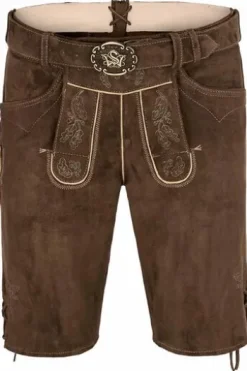 SPIETH & WENSKY Ledershorts Veit khaki