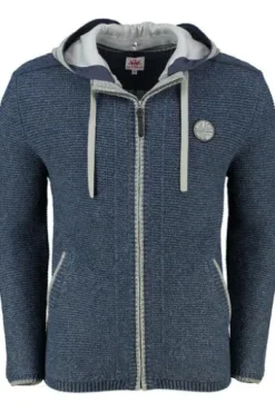 SPIETH & WENSKY Strickjacke Echo jeansblau