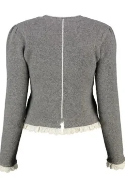 SPIETH & WENSKY Strickjacke Karline grau
