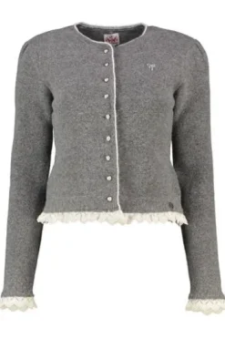 SPIETH & WENSKY Strickjacke Karline grau