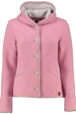 STAPF Strickjacke Malwine altrosa hochwertiger Linksstrick Made in Österreich