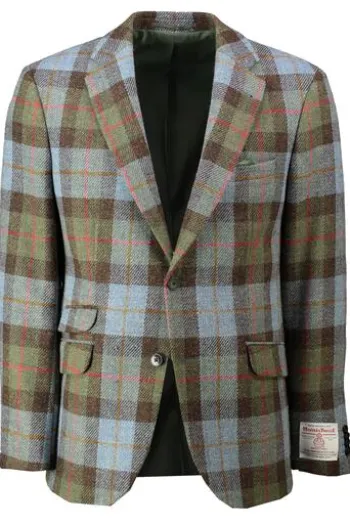 WELLINGTON OF BILMORE Harris Tweed Sakko London highland check kariert