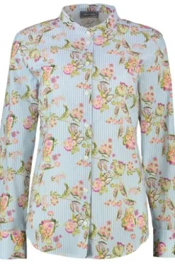 WHITE LABEL Bluse hellblau gestreift