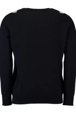 WILLIAM LOCKIE Lambswool Rauten-Pullover marine